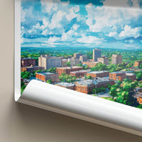 Lexington Poster - Kentucky Wall Art - Vibrant Cityscape Trees Home Decor
