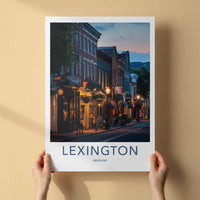 Lexington Wall Art - Kentucky Cityscape Print Featuring Historic