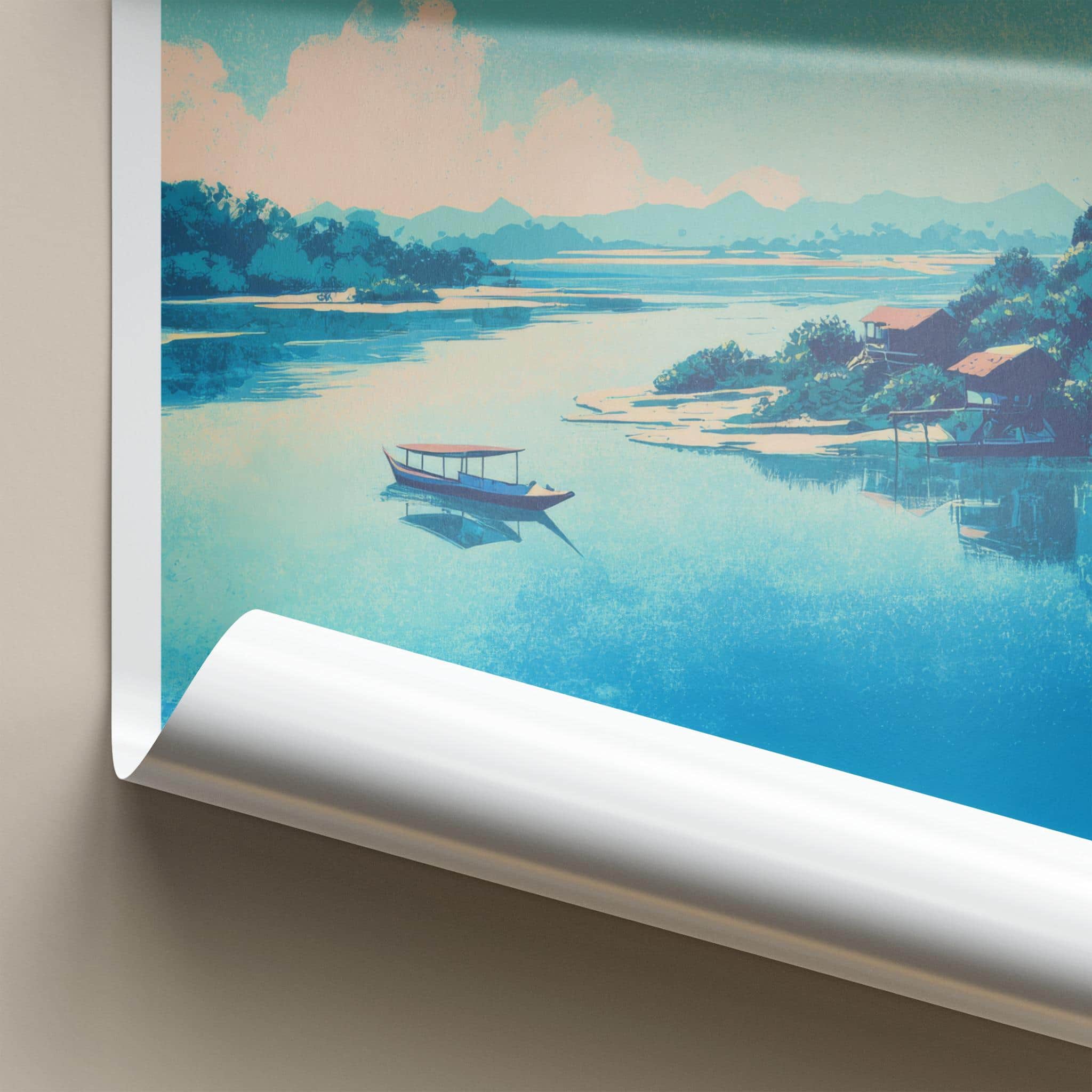 Libuacan Poster - Philippines Travel Art - Tropical Water Scene Home Decor