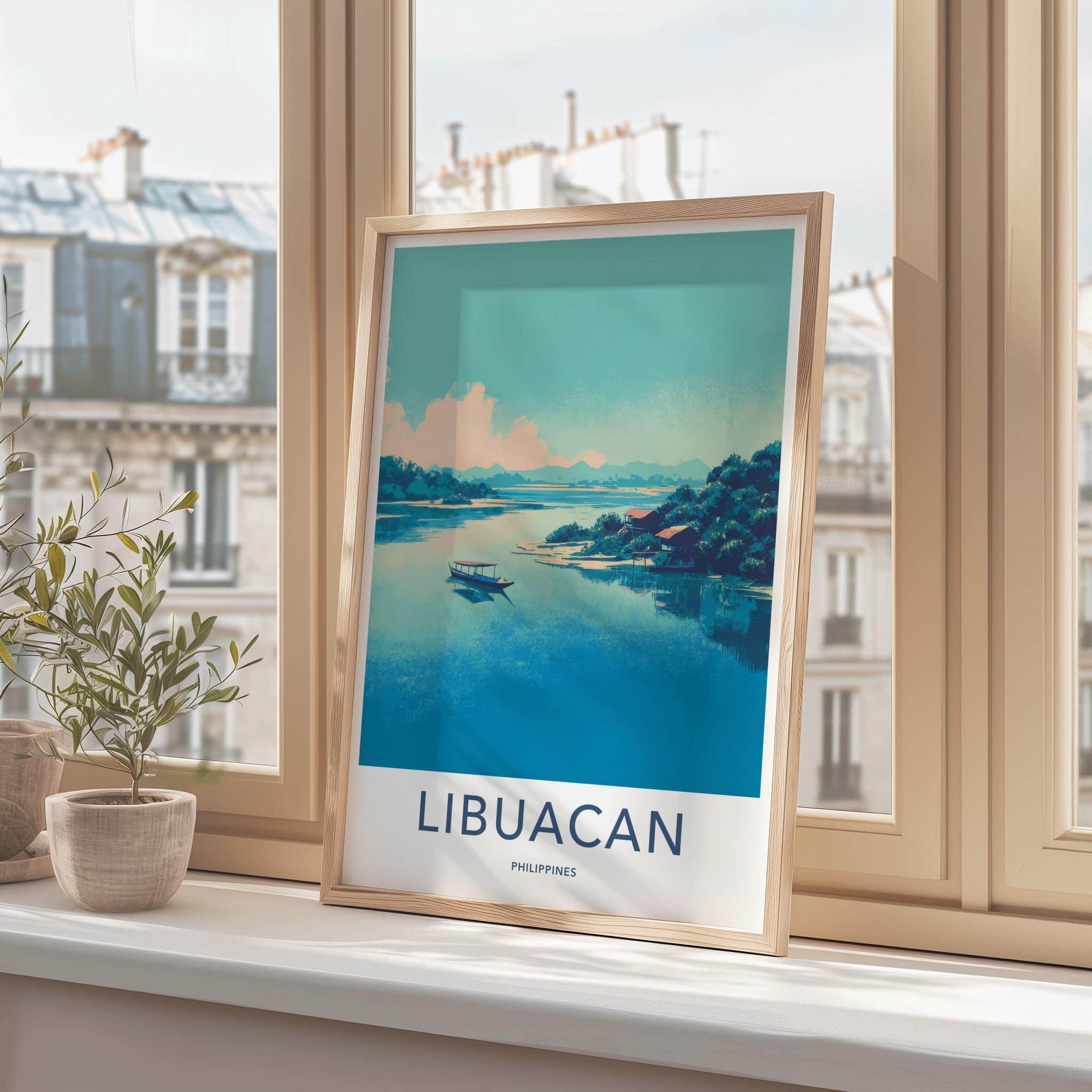 Libuacan Poster - Philippines Travel Art - Tropical Water Scene Home Decor