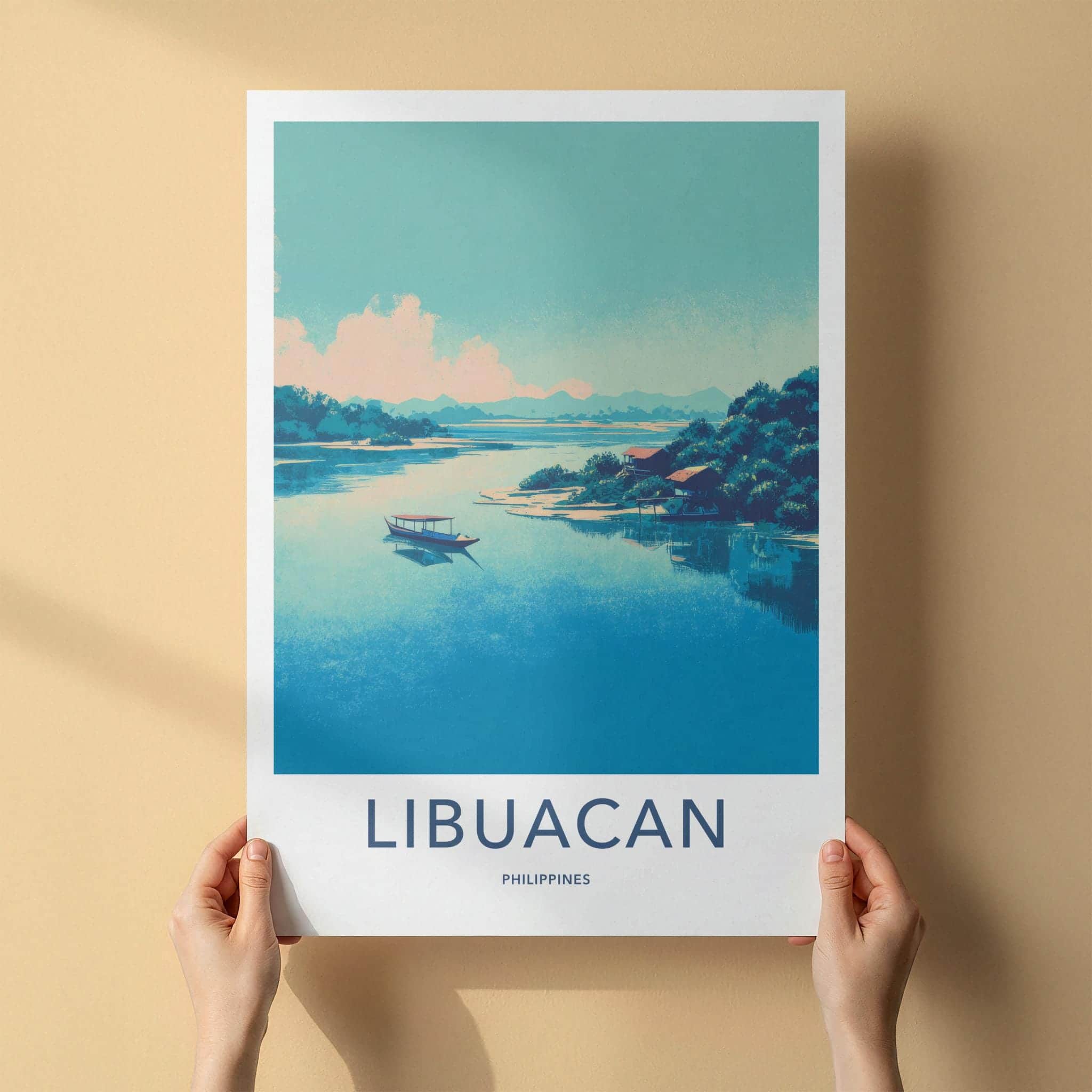 Libuacan Poster - Philippines Travel Art - Tropical Water Scene Home Decor