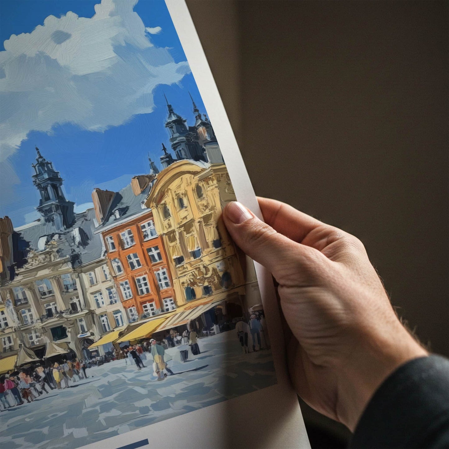 Lille Poster - France Travel Art - Lively City Plaza Home Decor