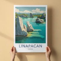 Linapacan Poster - Philippines Art Print - Limestone Karsts Gallery Art
