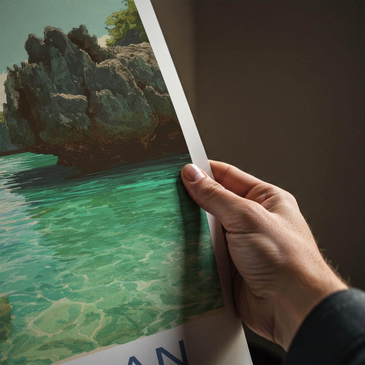 Linapacan Poster - Philippines Travel Art - Tropical Lagoon Islands Home Decor