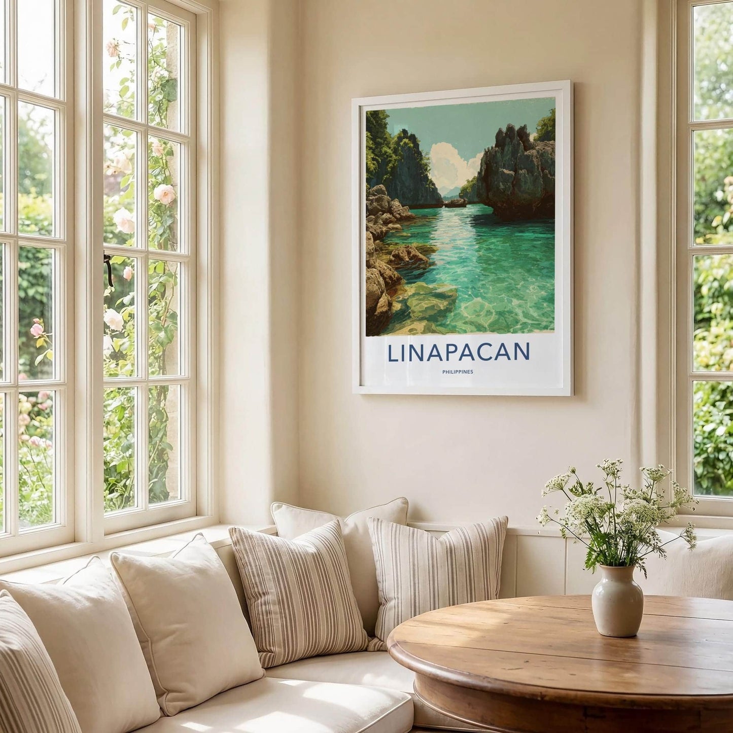 Linapacan Poster - Philippines Travel Art - Tropical Lagoon Islands Home Decor