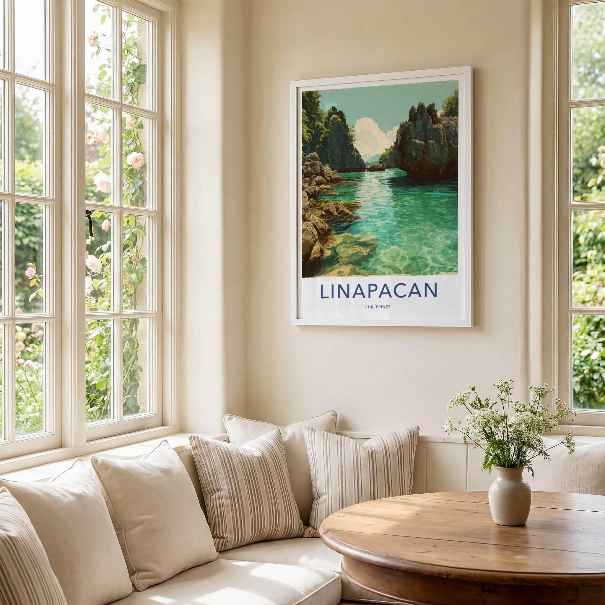 Linapacan Poster - Philippines Travel Art - Tropical Lagoon Islands Home Decor