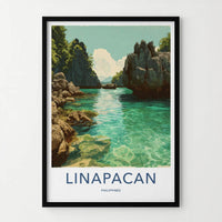 Linapacan Poster - Philippines Travel Art - Tropical Lagoon Islands Home Decor