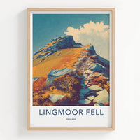 Lingmoor Fell Poster - England Travel Art - Rocky Mountain Path Home Decor