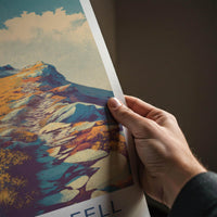 Lingmoor Fell Poster - England Travel Art - Rocky Mountain Path Home Decor