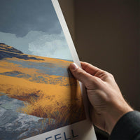 Lingmoor Fell Poster - England Travel Art - Rugged Fell Landscape Home Decor