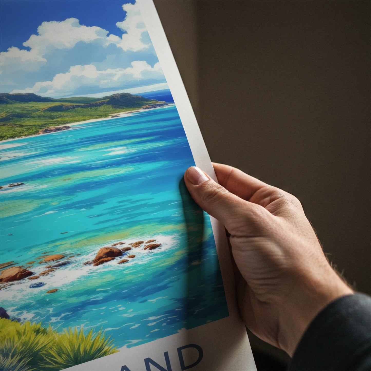 Lizard Island Poster - Australia Travel Art - Tropical Beach Landscape Wall Decor