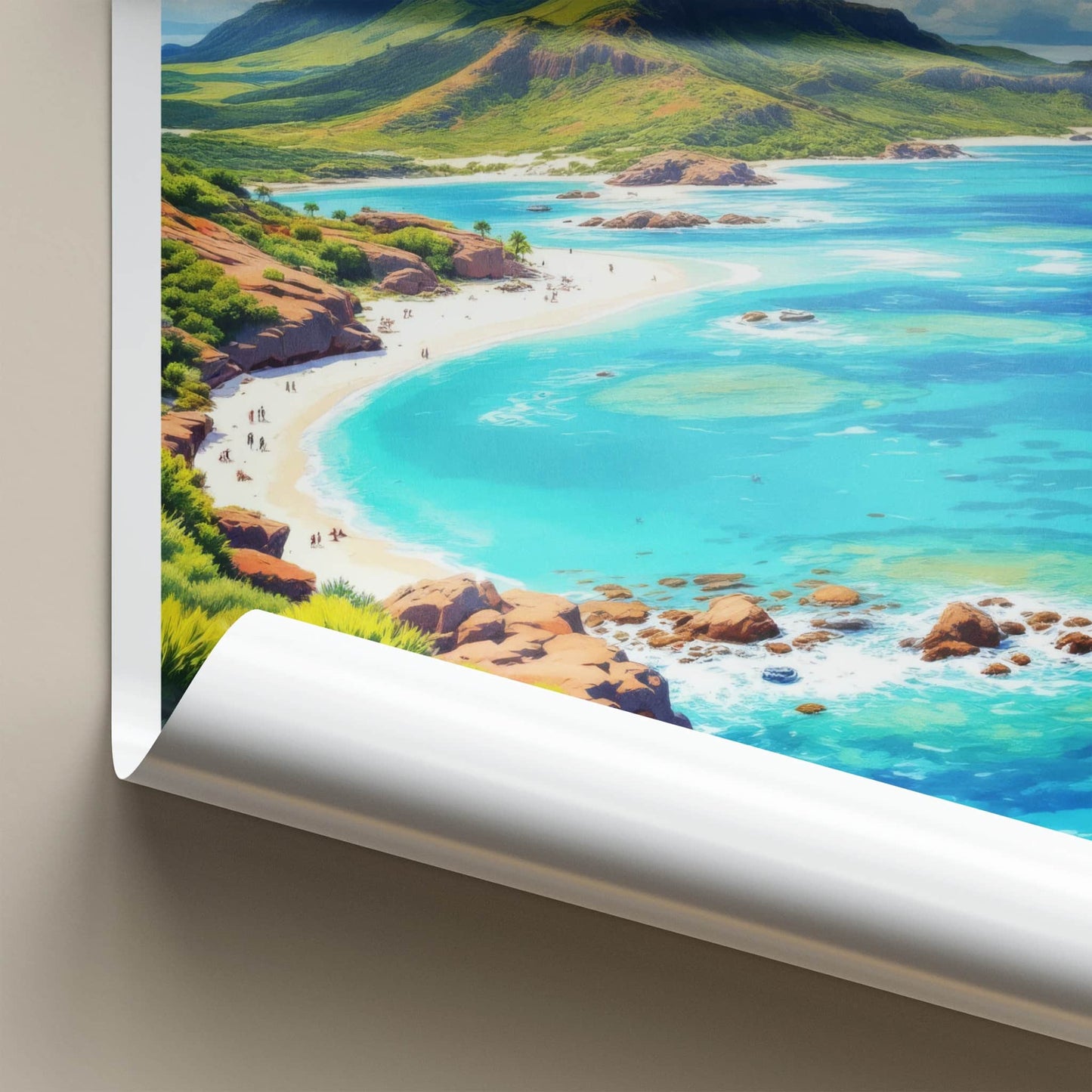 Lizard Island Poster - Australia Travel Art - Tropical Beach Landscape Wall Decor