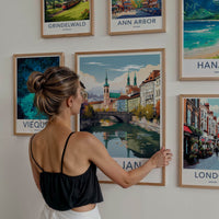 Ljubljana Poster - Slovenia Travel Art - Historic River City Home Decor