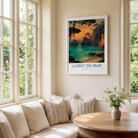 Lloret De Mar Poster - Spain Travel Art - Coastal Sunset View Wall Decor