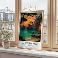 Lloret De Mar Poster - Spain Travel Art - Coastal Sunset View Wall Decor