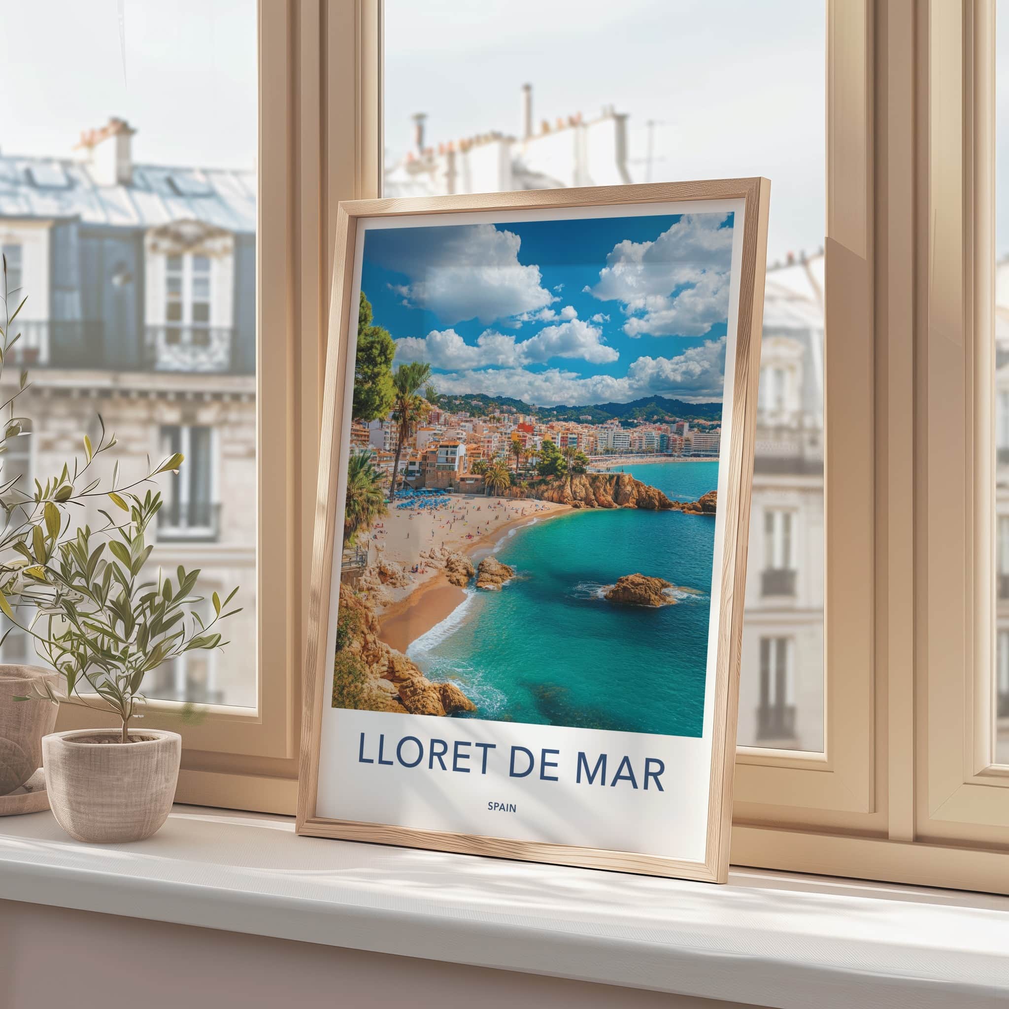 Lloret De Mar Poster - Spain Travel Art - Sunny Mediterranean Beach Home Decor