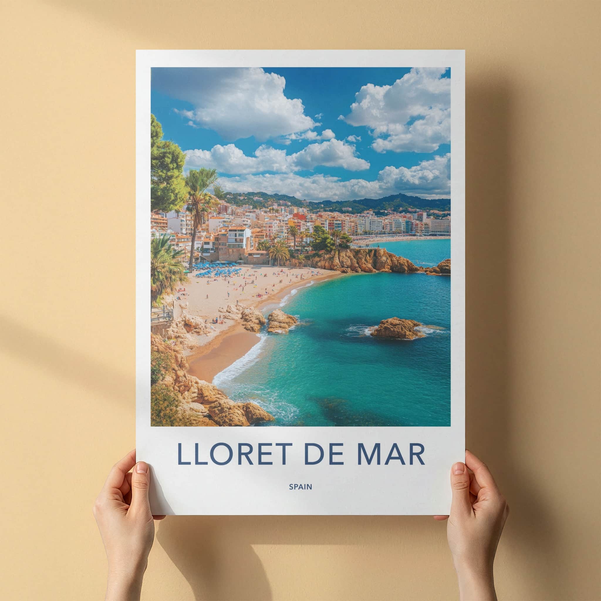 Lloret De Mar Poster - Spain Travel Art - Sunny Mediterranean Beach Home Decor