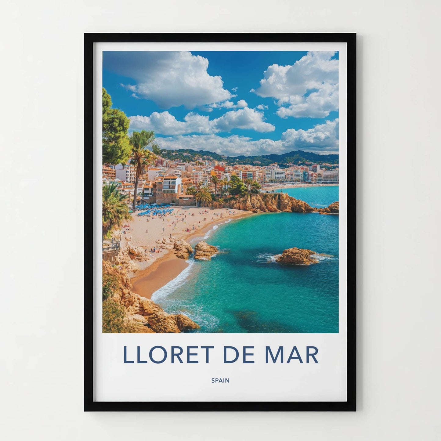 Lloret De Mar Poster - Spain Travel Art - Sunny Mediterranean Beach Home Decor