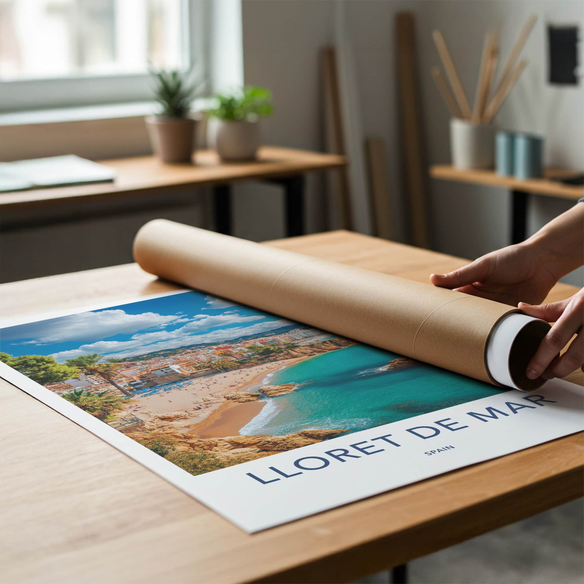 Lloret De Mar Poster - Spain Travel Art - Sunny Mediterranean Beach Home Decor