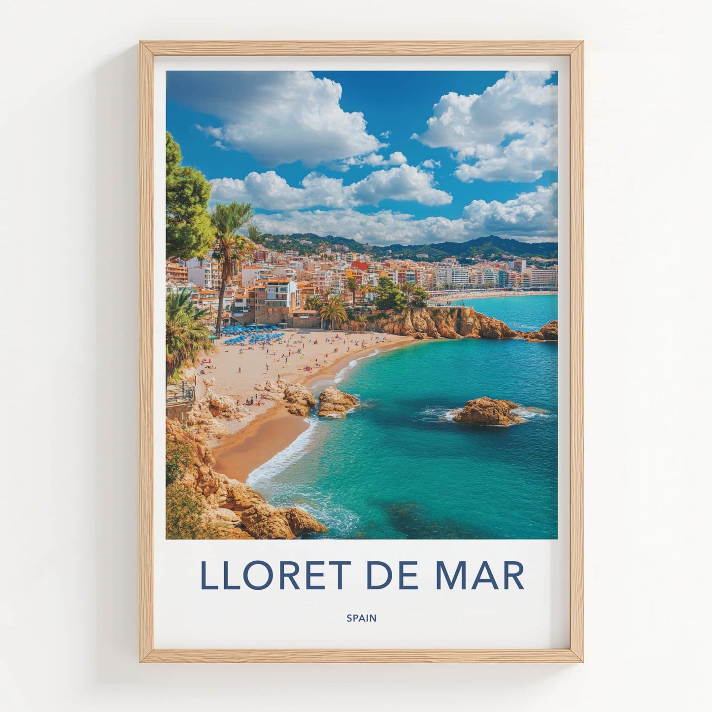 Lloret De Mar Poster - Spain Travel Art - Sunny Mediterranean Beach Home Decor