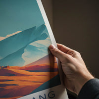 Lo Manthang Poster - Nepal Travel Print - Himalayan Village Art Print