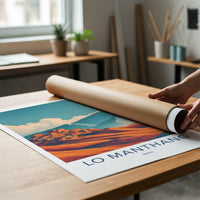 Lo Manthang Poster - Nepal Travel Print - Himalayan Village Art Print