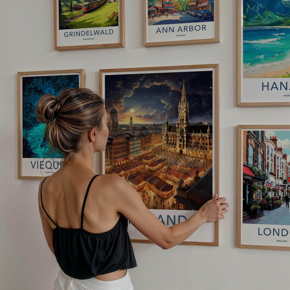 Lodz Poster - Poland Wall Art Featuring Vibrant Market Squares
