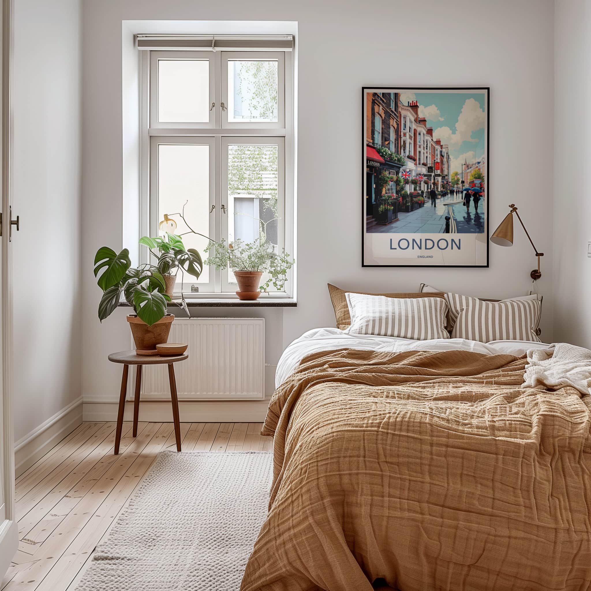 London Poster - England Travel Art - Bustling City Street Home Decor