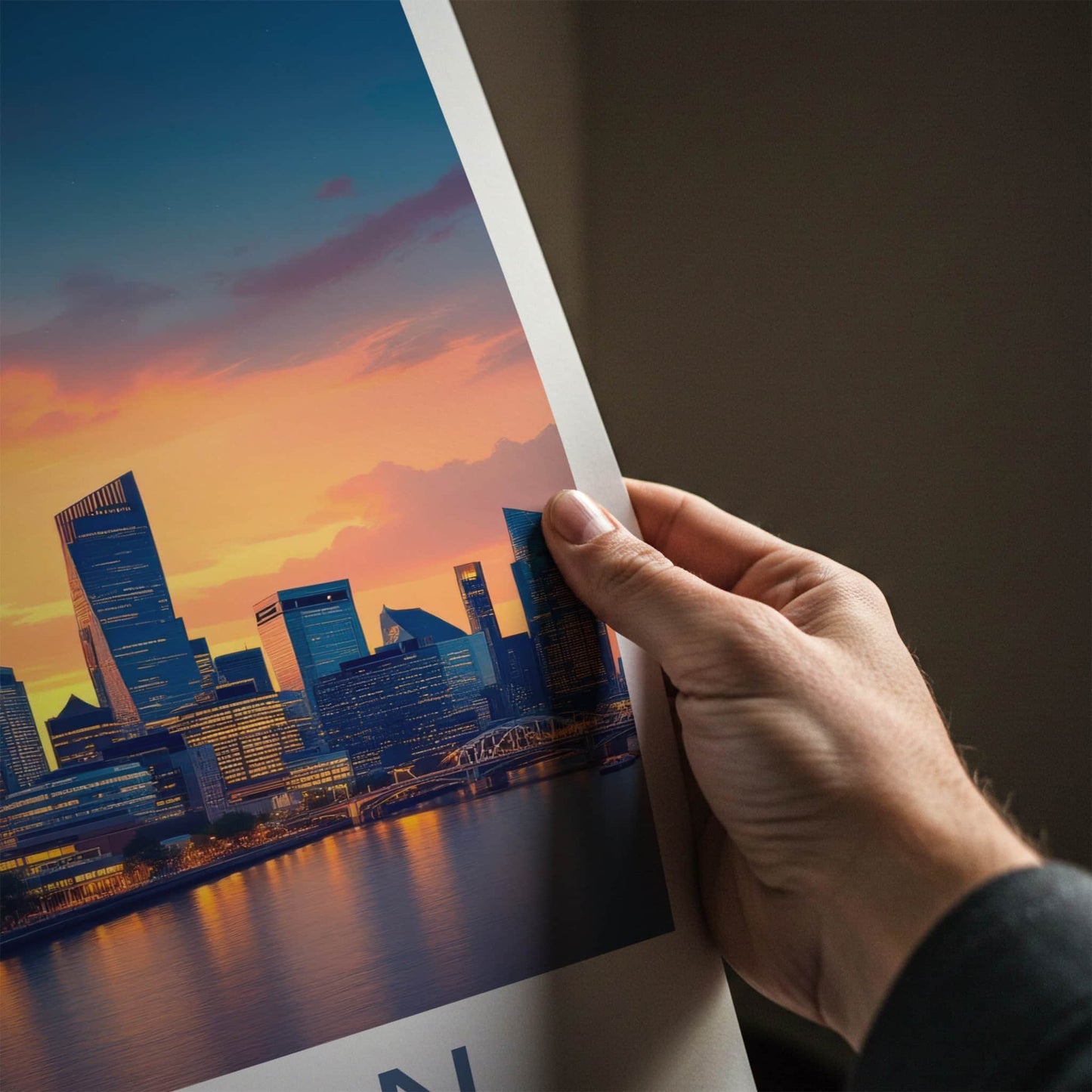 London Poster - England Wall Art - Vibrant City Skyline Gallery Art
