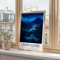 Long Tieng Poster - Laos Travel Art - Remote Mountain Airstrip Home Decor