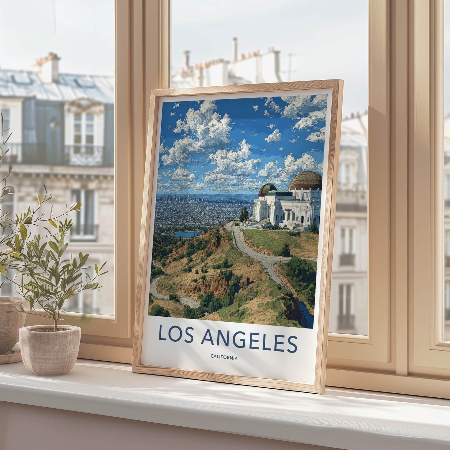 Los Angeles Poster - California Wall Art - Griffith Observatory Home Decor