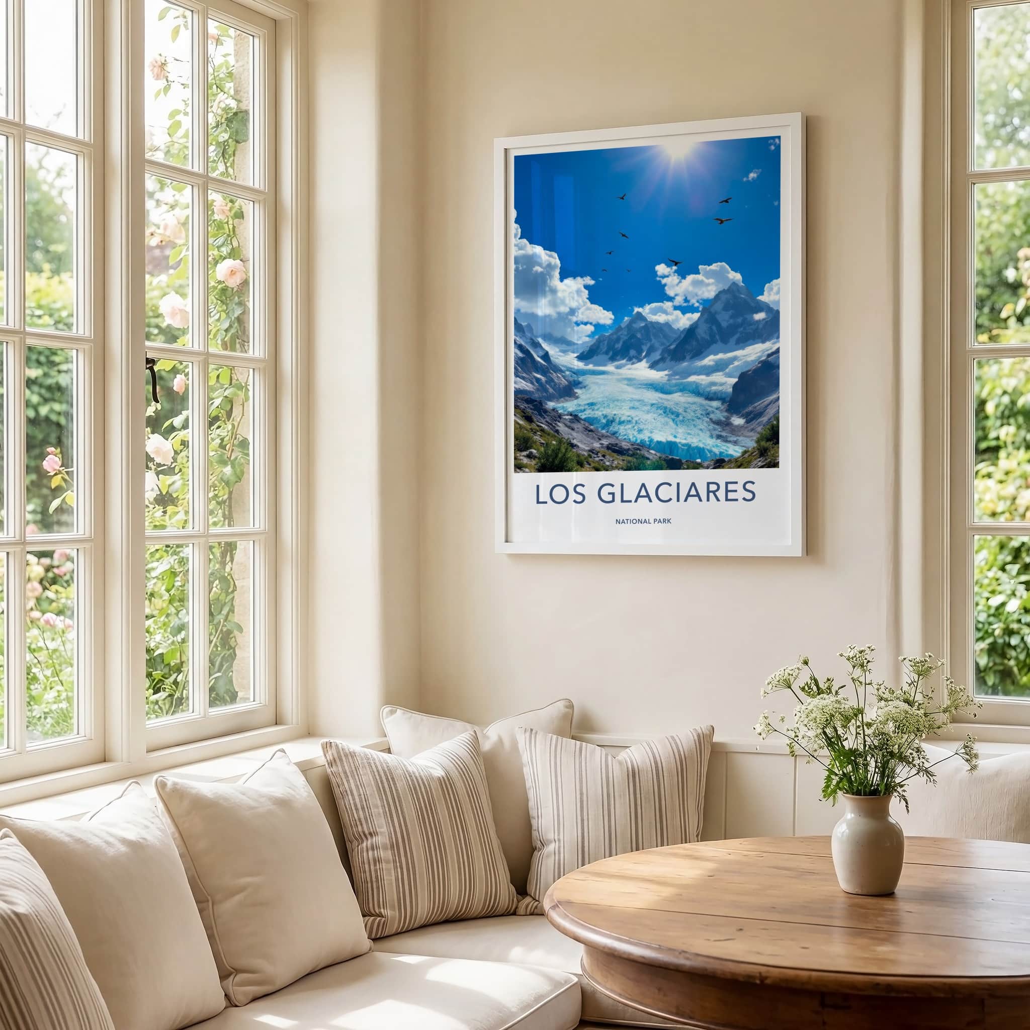 Los Glaciares National Park Poster - Argentina Wall Art - Massive Glacier View Home Decor