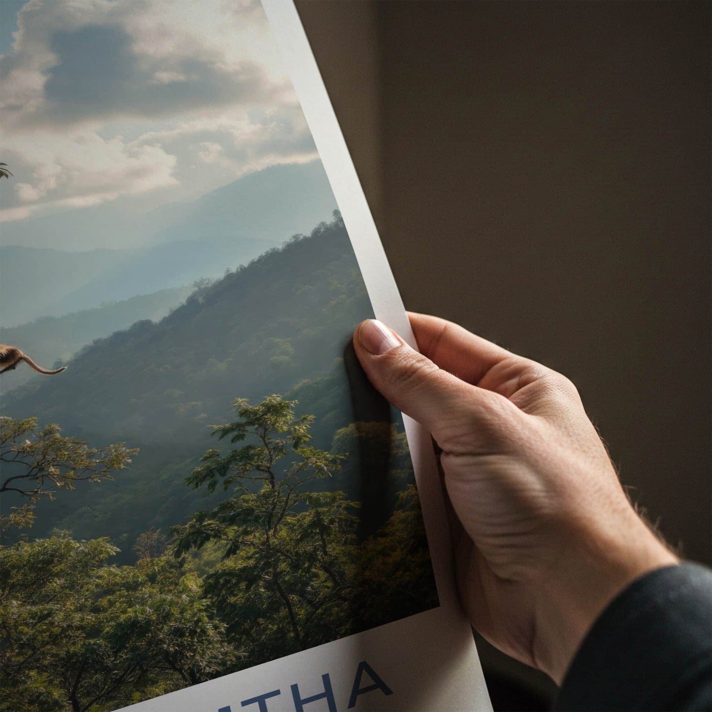 Luang Namtha Poster - Laos Travel Art - Monkeys Mountainous Jungle Wall Decor