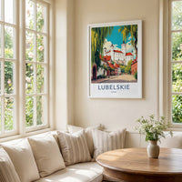 Lubelskie Poster - Poland Art Print - Historic Castle Town Wall Decor