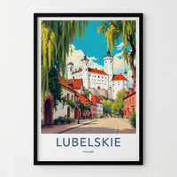 Lubelskie Poster - Poland Art Print - Historic Castle Town Wall Decor