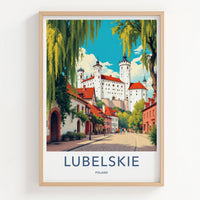 Lubelskie Poster - Poland Art Print - Historic Castle Town Wall Decor