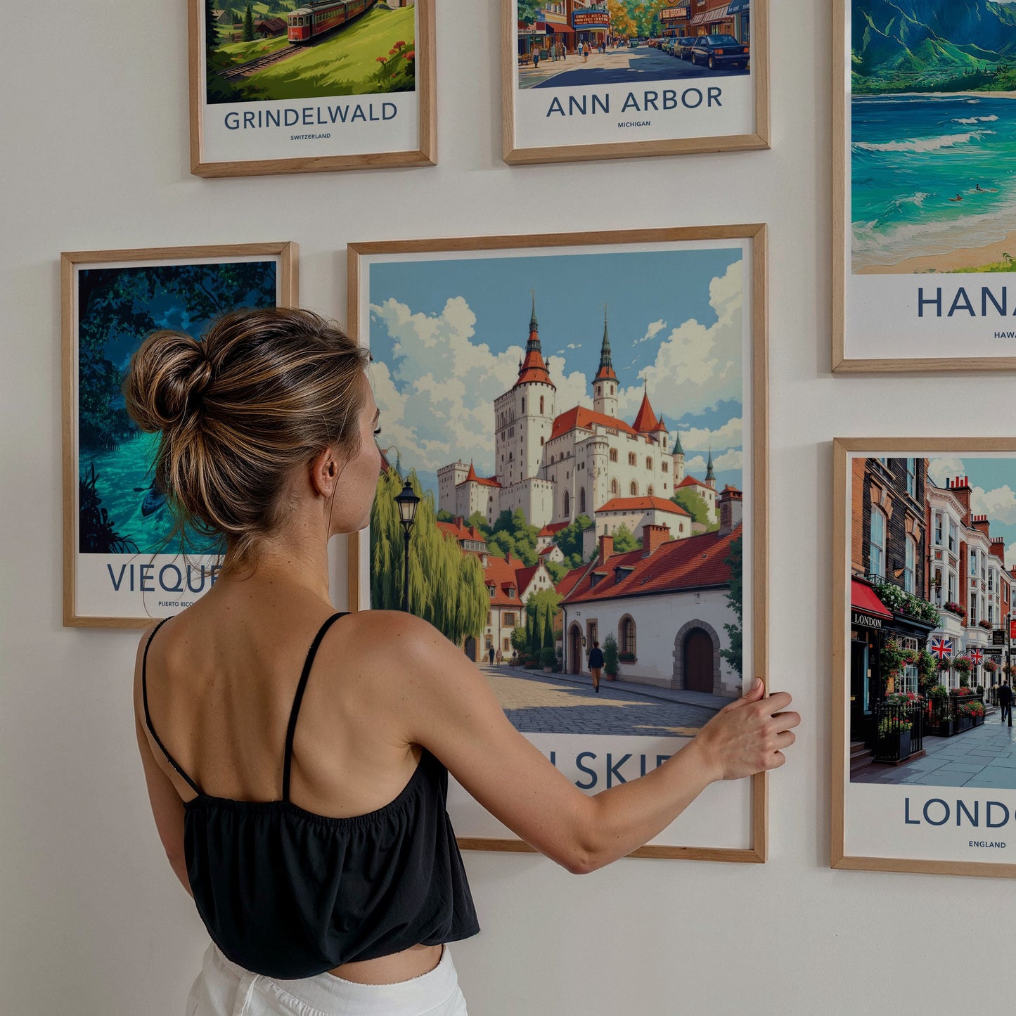 Lubelskie Poster - Poland Travel Art - Historic Castle Town Wall Decor