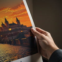 Lublin Poster - Poland Framed Art - Golden Hour Cityscape Gallery Art