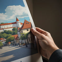 Lublin Poster - Poland Travel Art - Grand Castle Hillside Home Decor