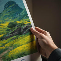 Luoping Poster - China Travel Art - Yellow Field Pathway Home Decor