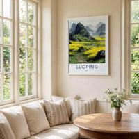 Luoping Poster - China Travel Art - Yellow Flower Fields Home Decor