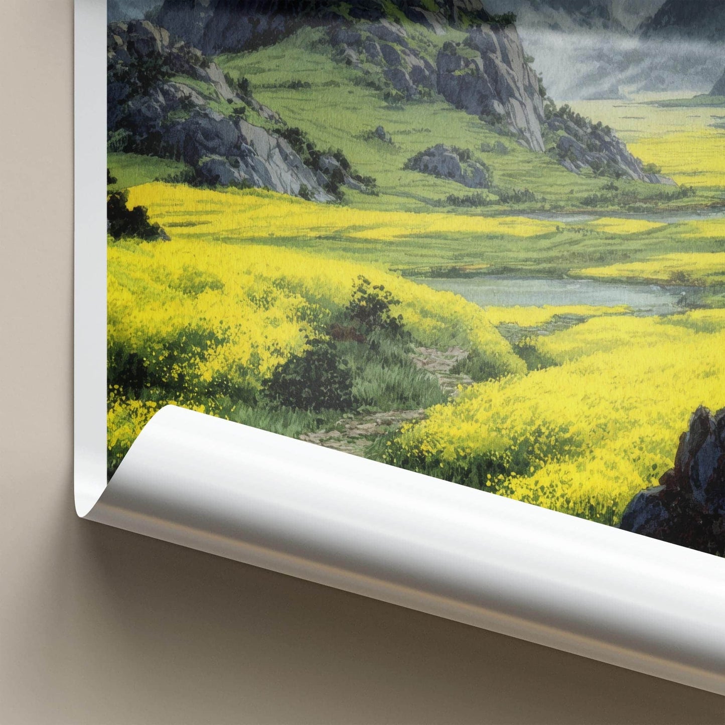 Luoping Poster - China Travel Art - Yellow Flower Fields Home Decor