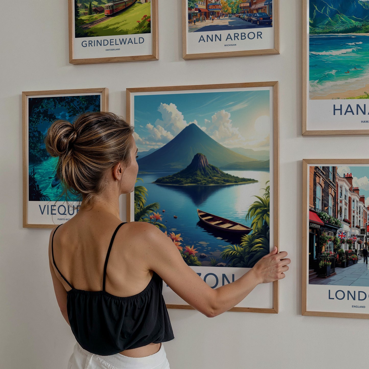 Luzon Poster - Philippines Travel Art - Majestic Volcanic Island Home Decor