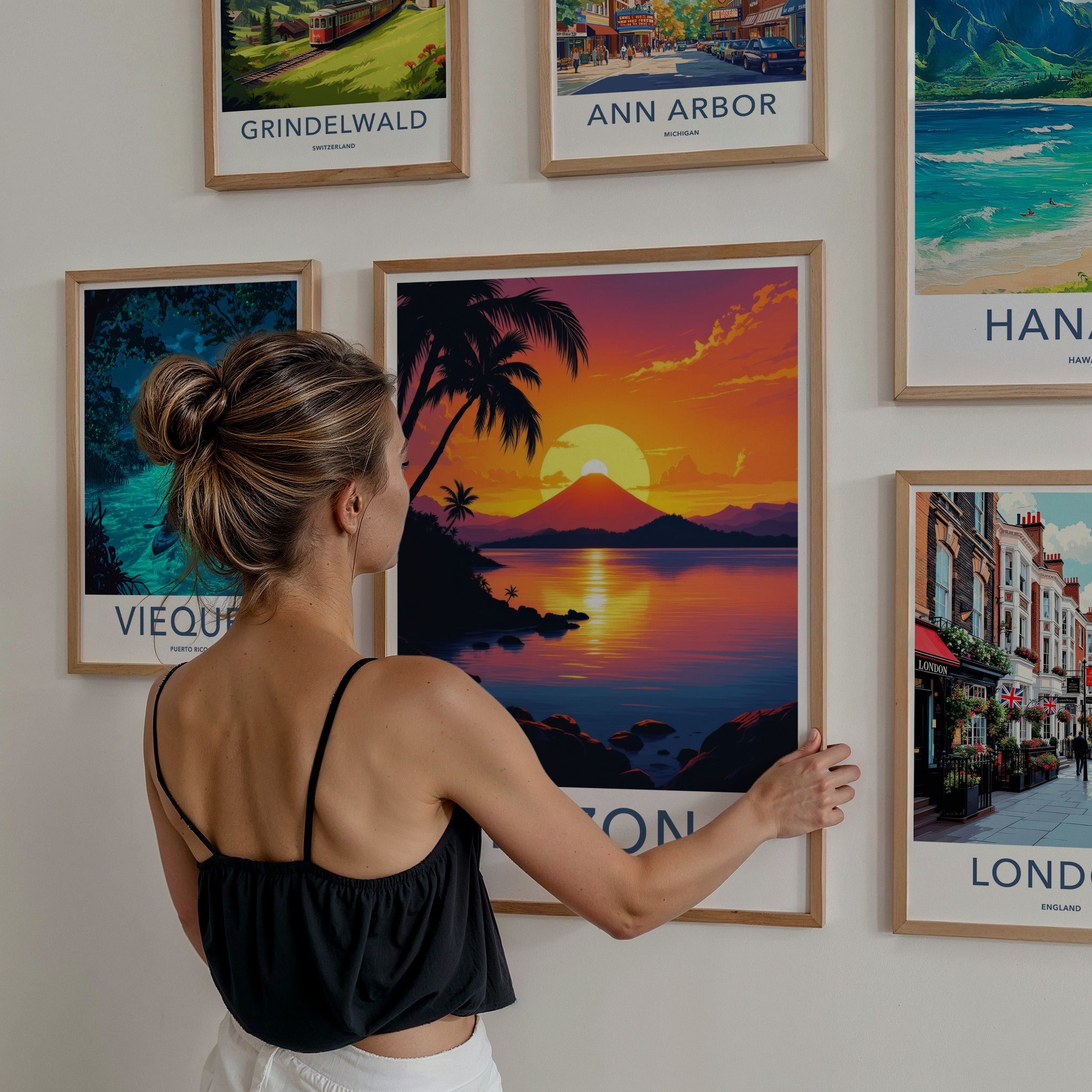 Luzon Poster - Philippines Wall Art - Tropical Island Sunset Home Decor