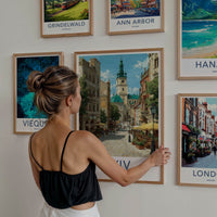 Lviv Poster - Ukraine Framed Art - Bell Tower Street Gallery Art