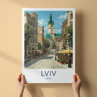 Lviv Poster - Ukraine Framed Art - Bell Tower Street Gallery Art