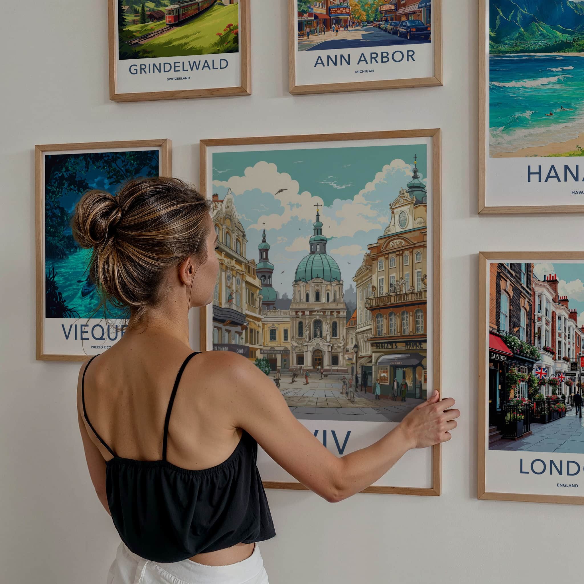 Lviv Poster - Ukraine Travel Art - Grand Baroque Dome Home Decor