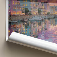 Mackinac Poster - Michigan Travel Art - Vibrant Harbor Reflections Home Decor
