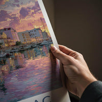 Mackinac Poster - Michigan Travel Art - Vibrant Harbor Reflections Home Decor