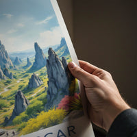 Madagascar Poster - Africa Travel Art - Towering Karst Formations Home Decor